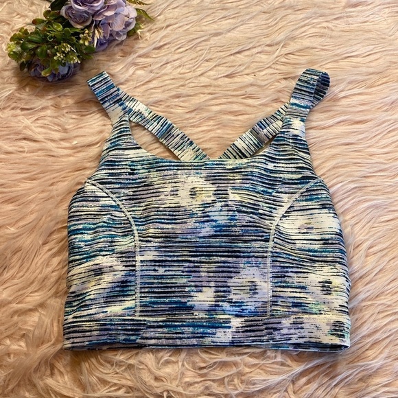 Lululemon Pure Practice Bra Blurry Belle Multi sz 4 - Picture 1 of 10